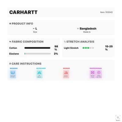 Carhartt Shorts Mens 42 Blue Cargo Relaxed Fit Stretch Canvas 11 Inseam - Thumbnail 13