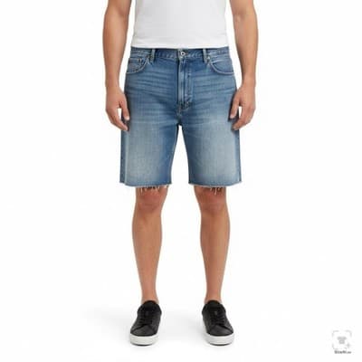 Levis 569 Shorts Mens 50 Blue Bermuda 11 Inseam 5-Pocket Denim Zip Fly - Thumbnail 4
