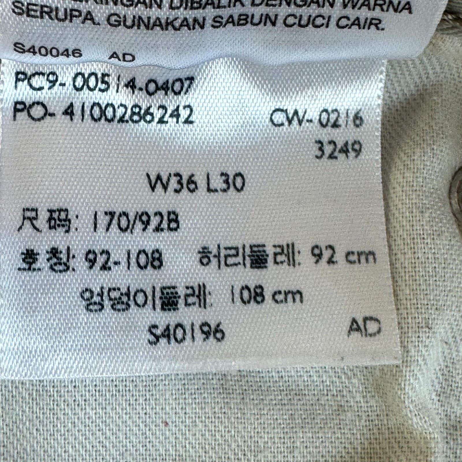 Levi's 514 Men's Jeans 36x30 Beige Denim Straight Fit Zip Fly - Thumbnail 7