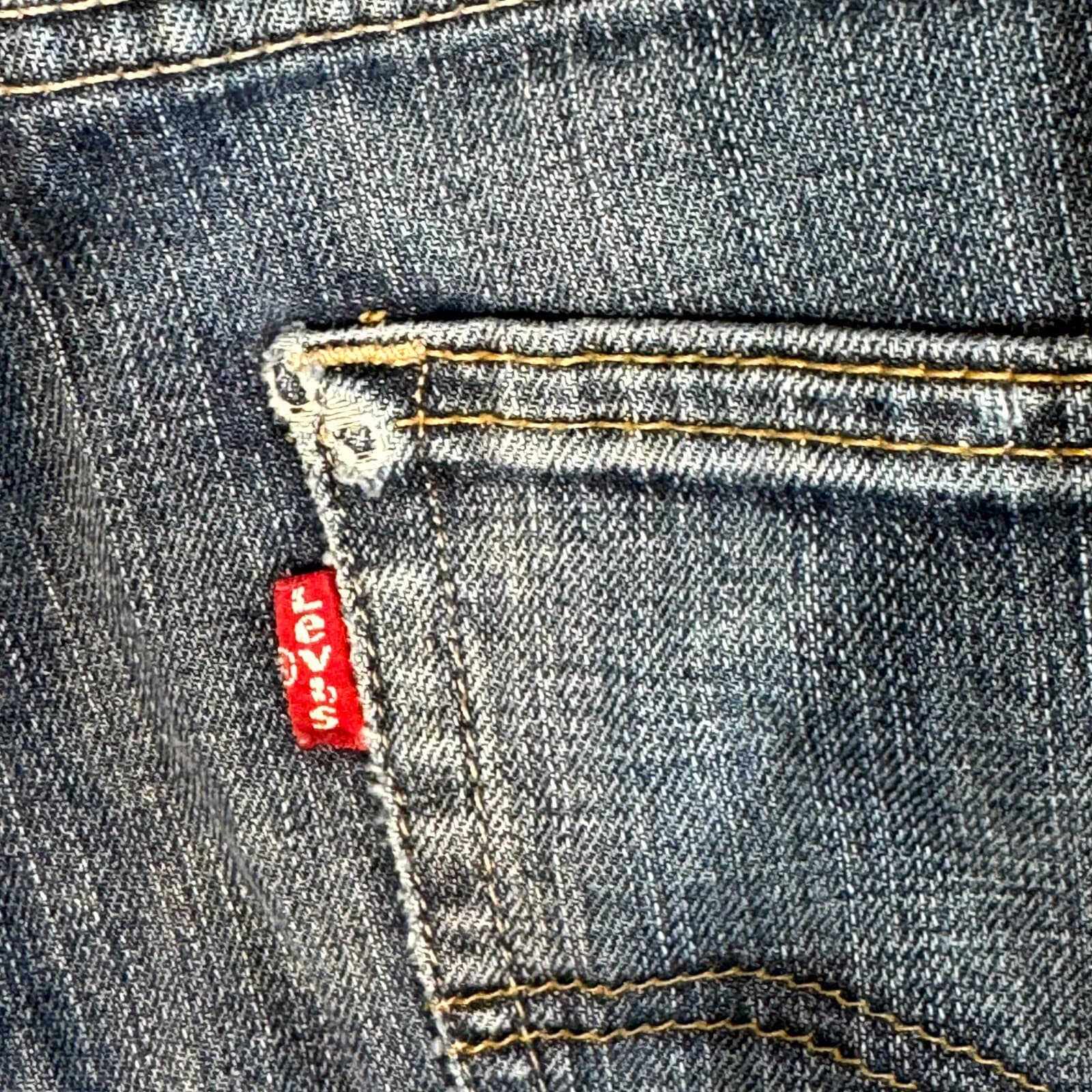 Levi's 511 Slim Jeans Mens 36x32 Blue Stretch Denim Mid Rise Modern Fit Zip Fly - Thumbnail 4
