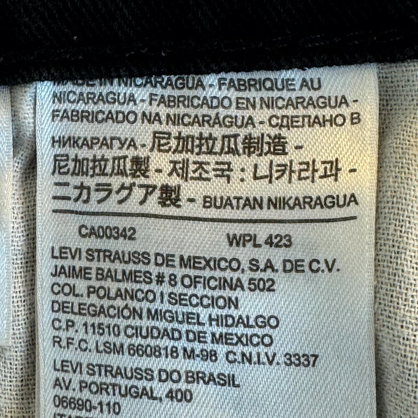 Levi’s 513 Men’s Jeans 36x30 Black Stretch Slim Straight Mid Rise Denim Zip Fly - Thumbnail 4