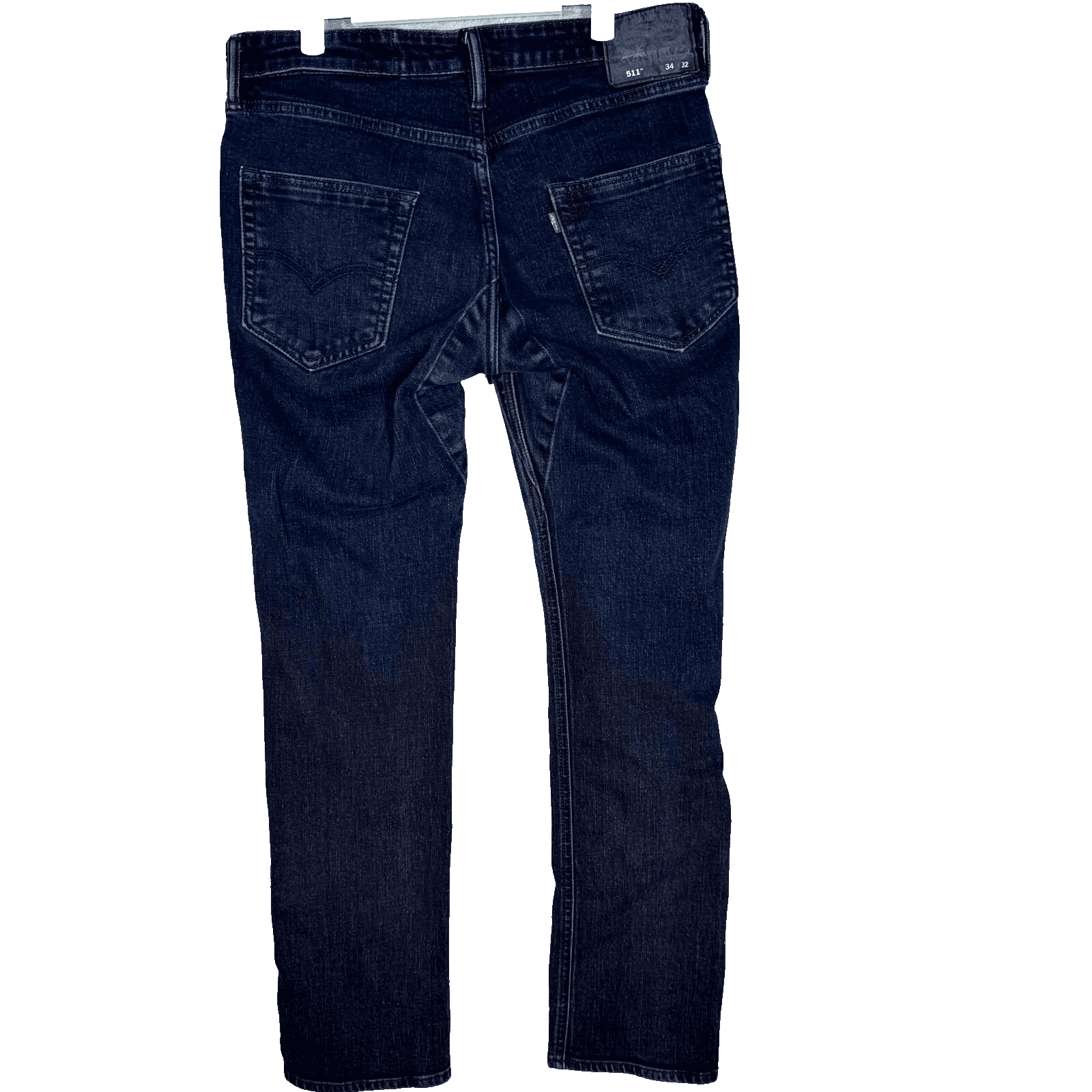 Levi’s 511 Slim Fit Jeans Men 34x32 Dark Wash Stretch Denim Mid Rise Zip Fly - Thumbnail 2