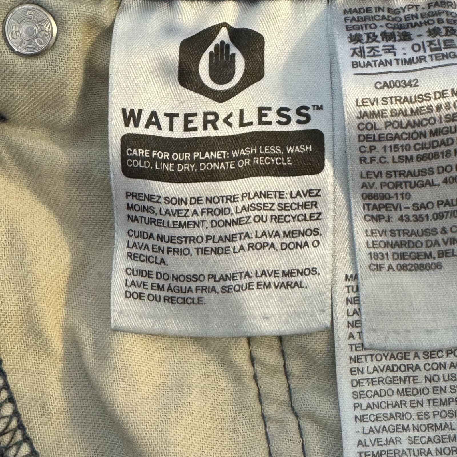 Levi’s 514 Men’s Jeans 36x32 Blue Denim Mid Rise Straight Fit Zip Fly - Thumbnail 4