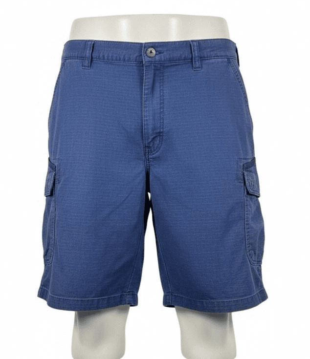 Carhartt Shorts Mens 46 Blue Cargo Relaxed Fit 8 Inseam Canvas Pockets - Image 1