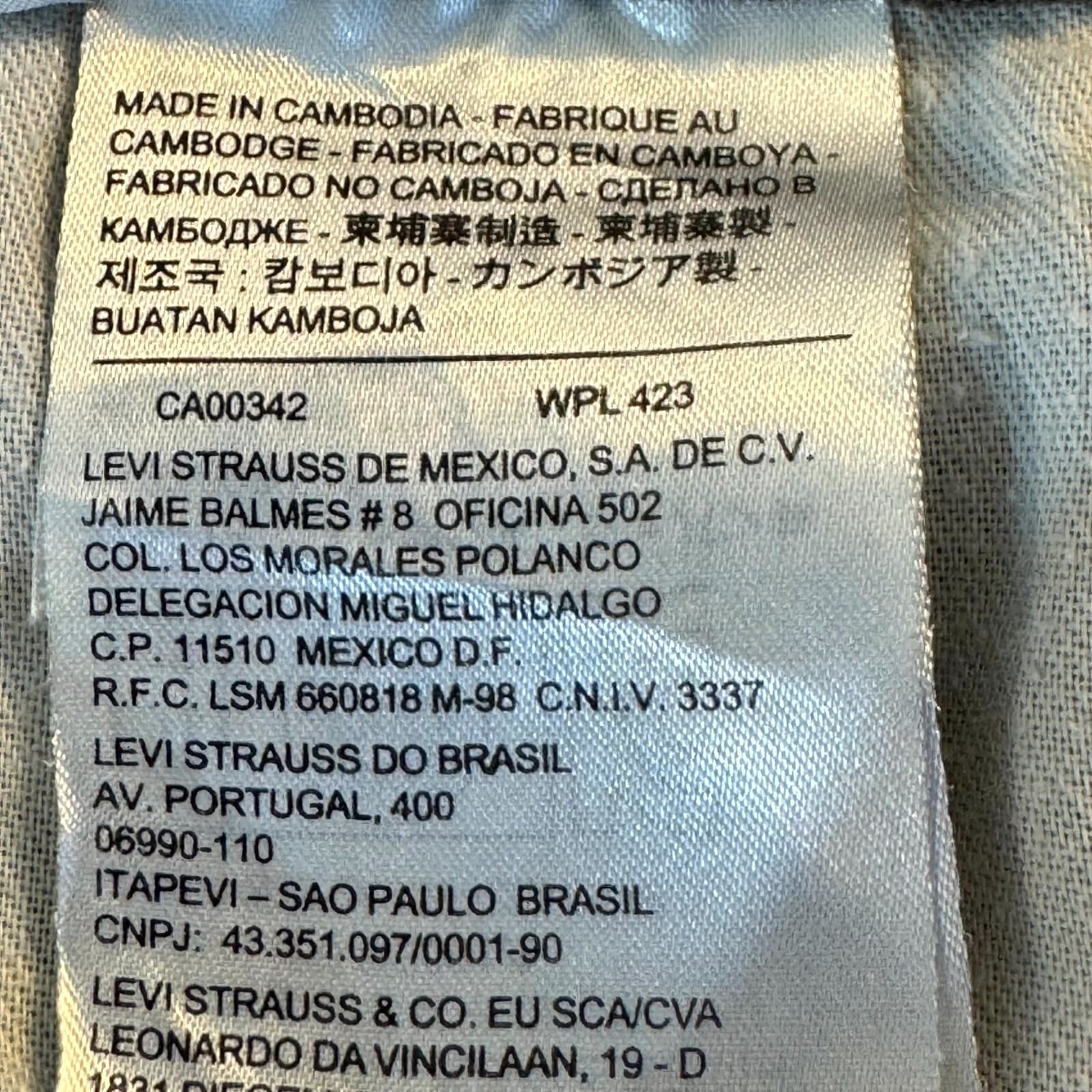 Levi’s 514 Men’s Jeans 38x32 Gray Denim Straight Fit Mid-Rise Zip Fly - Thumbnail 4