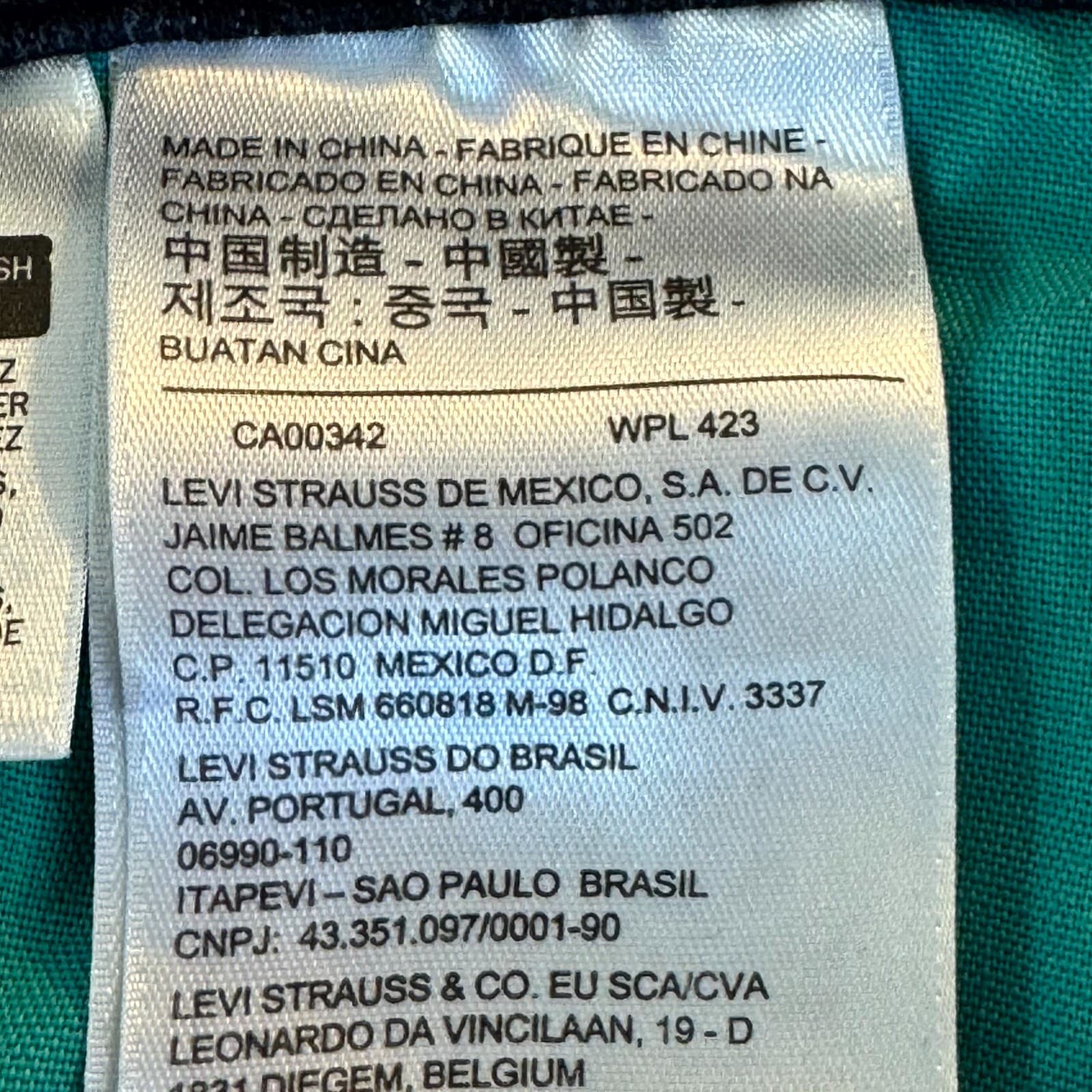 Levi’s 511 Slim Fit Jeans Men 34x32 Dark Wash Stretch Denim Mid Rise Zip Fly - Thumbnail 5