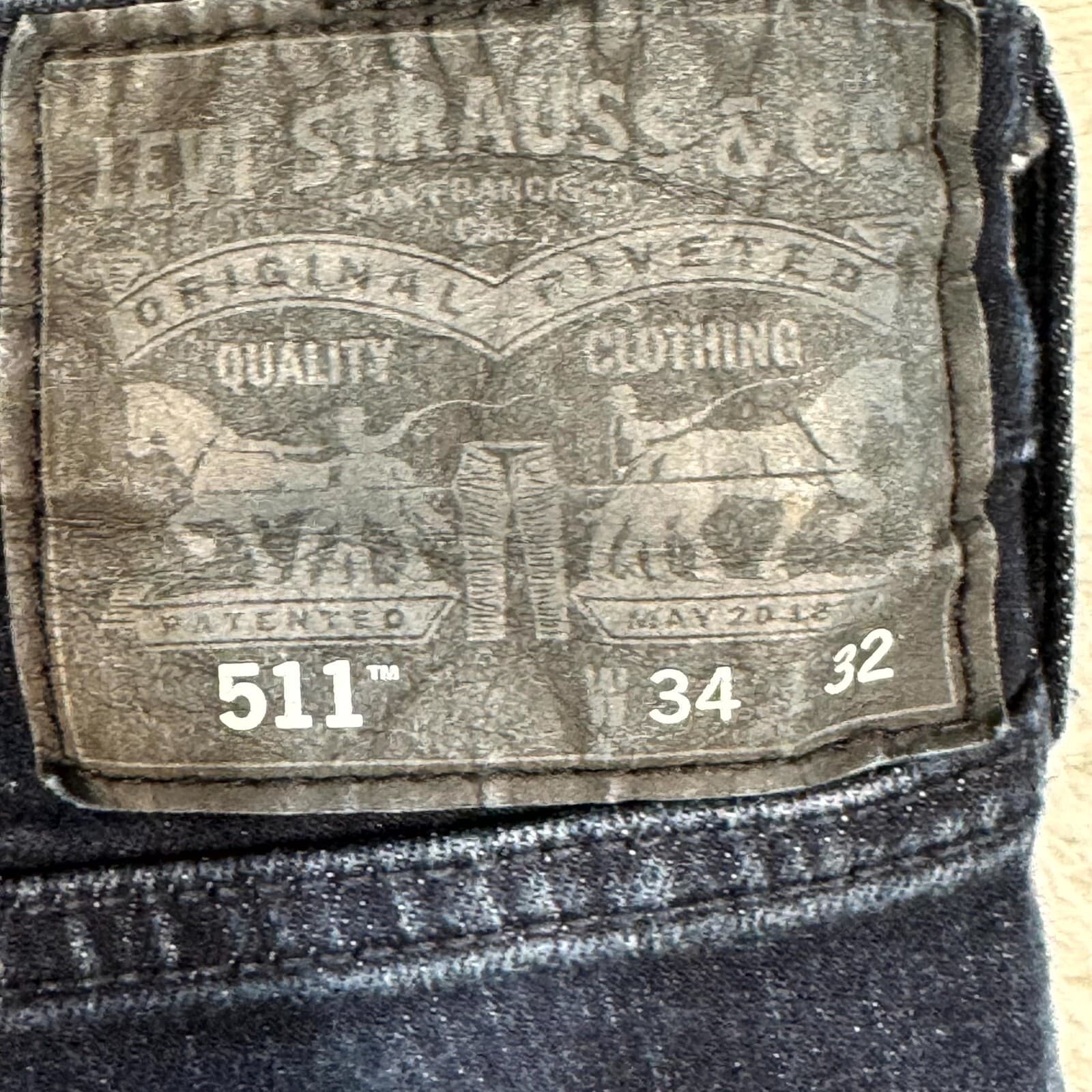 Levi’s 511 Slim Fit Jeans Men 34x32 Dark Wash Stretch Denim Mid Rise Zip Fly - Thumbnail 4