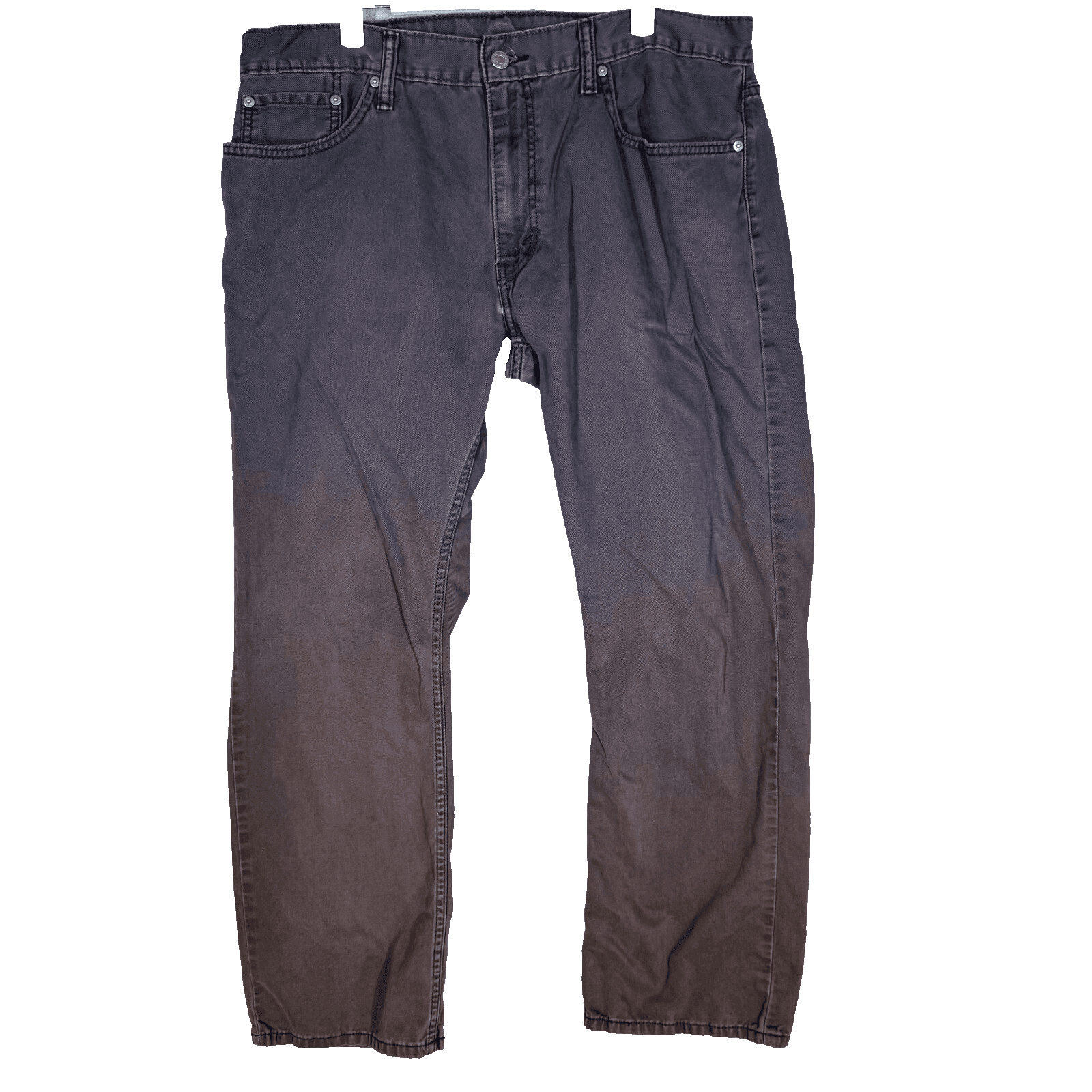 Levi’s 514 Men’s Jeans 38x32 Gray Denim Straight Fit Mid-Rise Zip Fly - Image 1