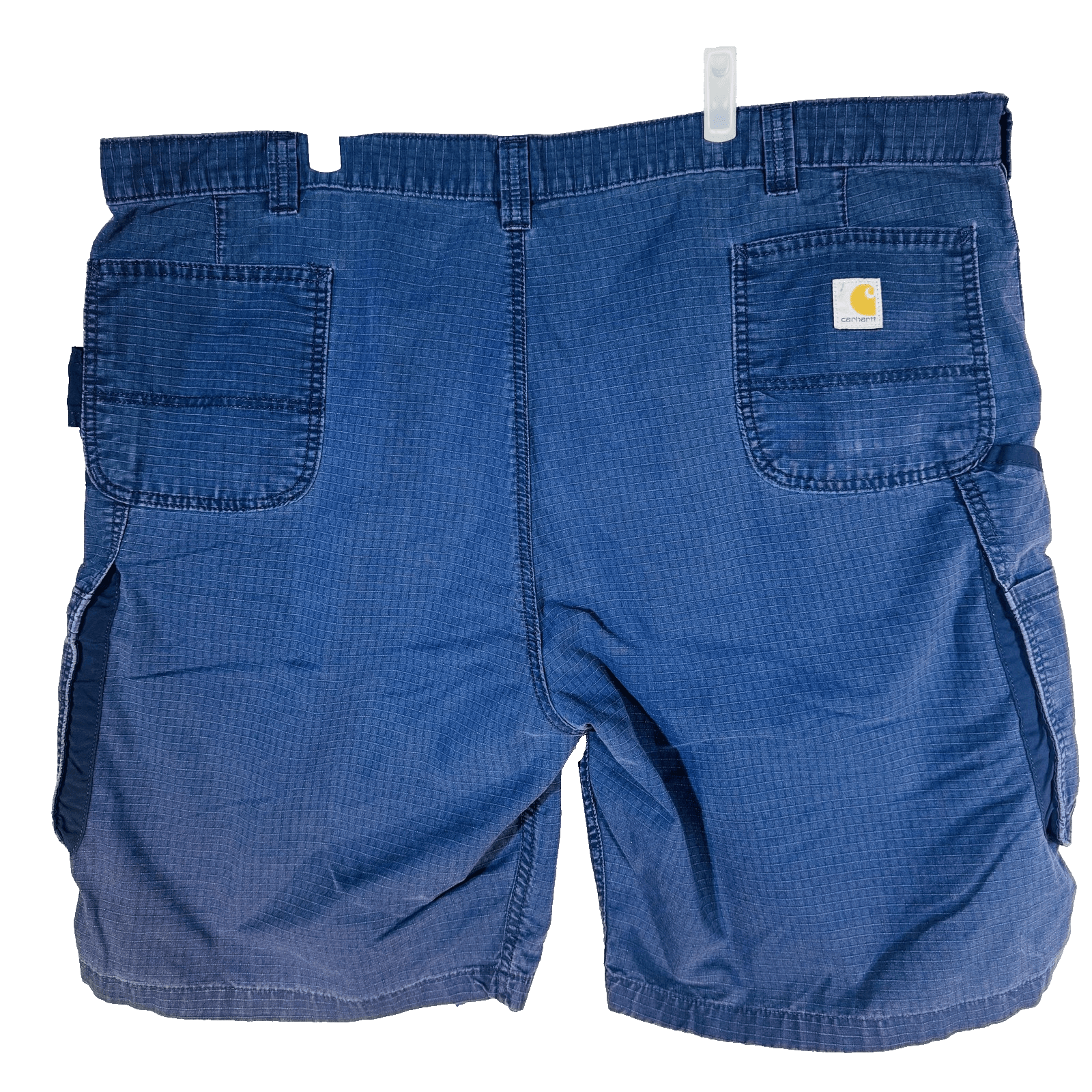 Carhartt Shorts Mens 46 Blue Cargo Relaxed Fit 12 Inseam Distressed Pockets - Thumbnail 7