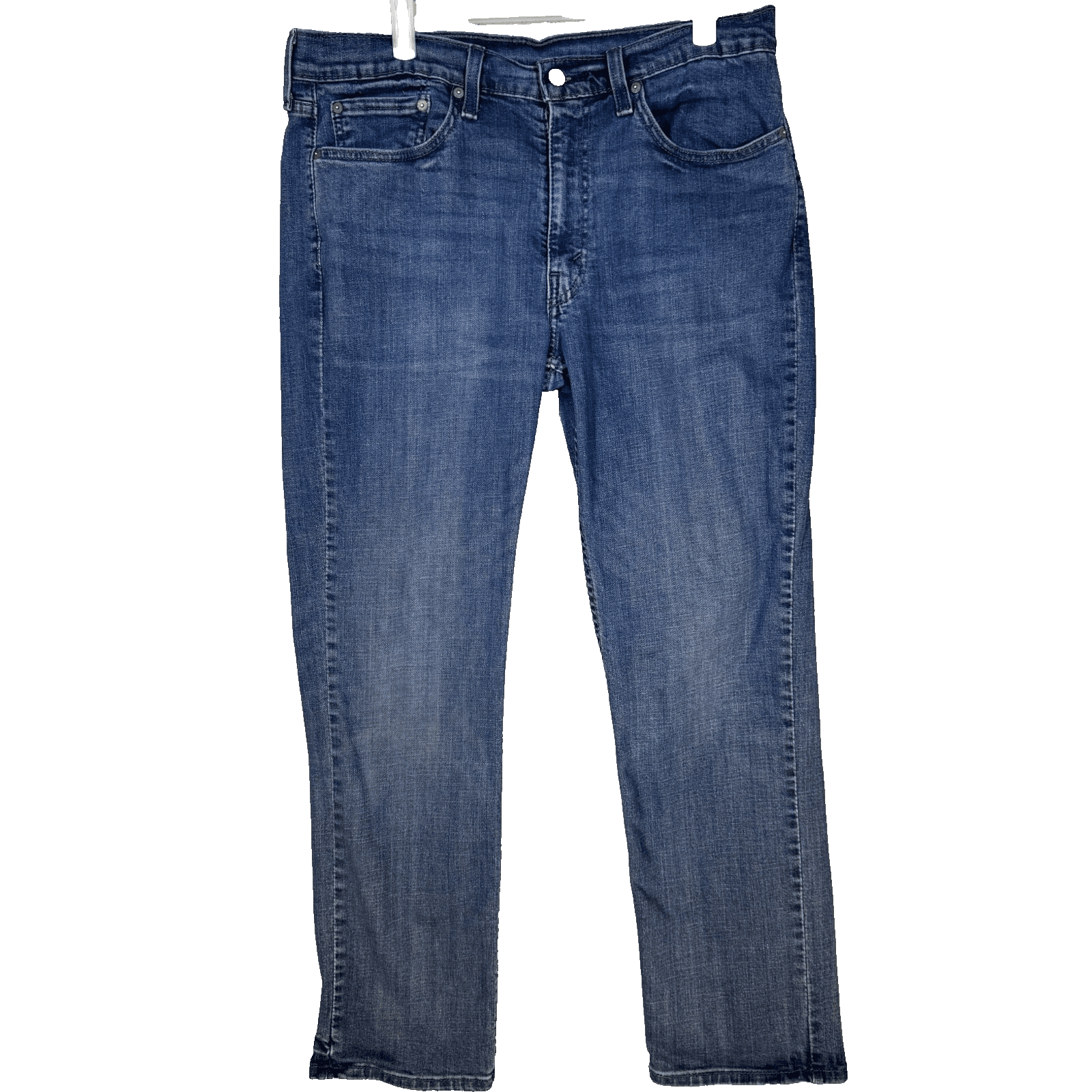 Levi’s 514 Men’s Jeans 36x32 Blue Denim Mid Rise Straight Fit Zip Fly - Image 1