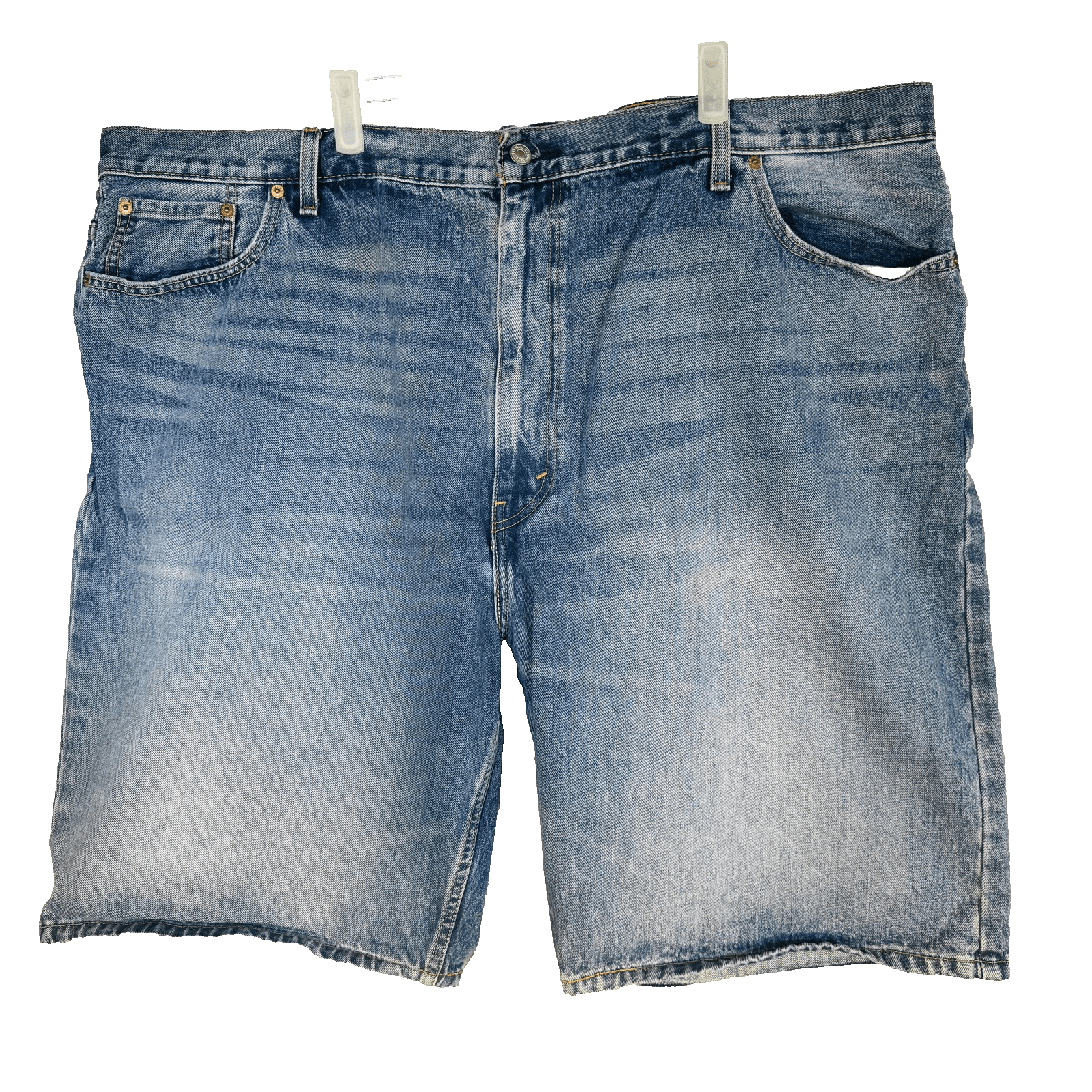 Levis 569 Shorts Mens 50 Blue Bermuda 11 Inseam 5-Pocket Denim Zip Fly - Thumbnail 5