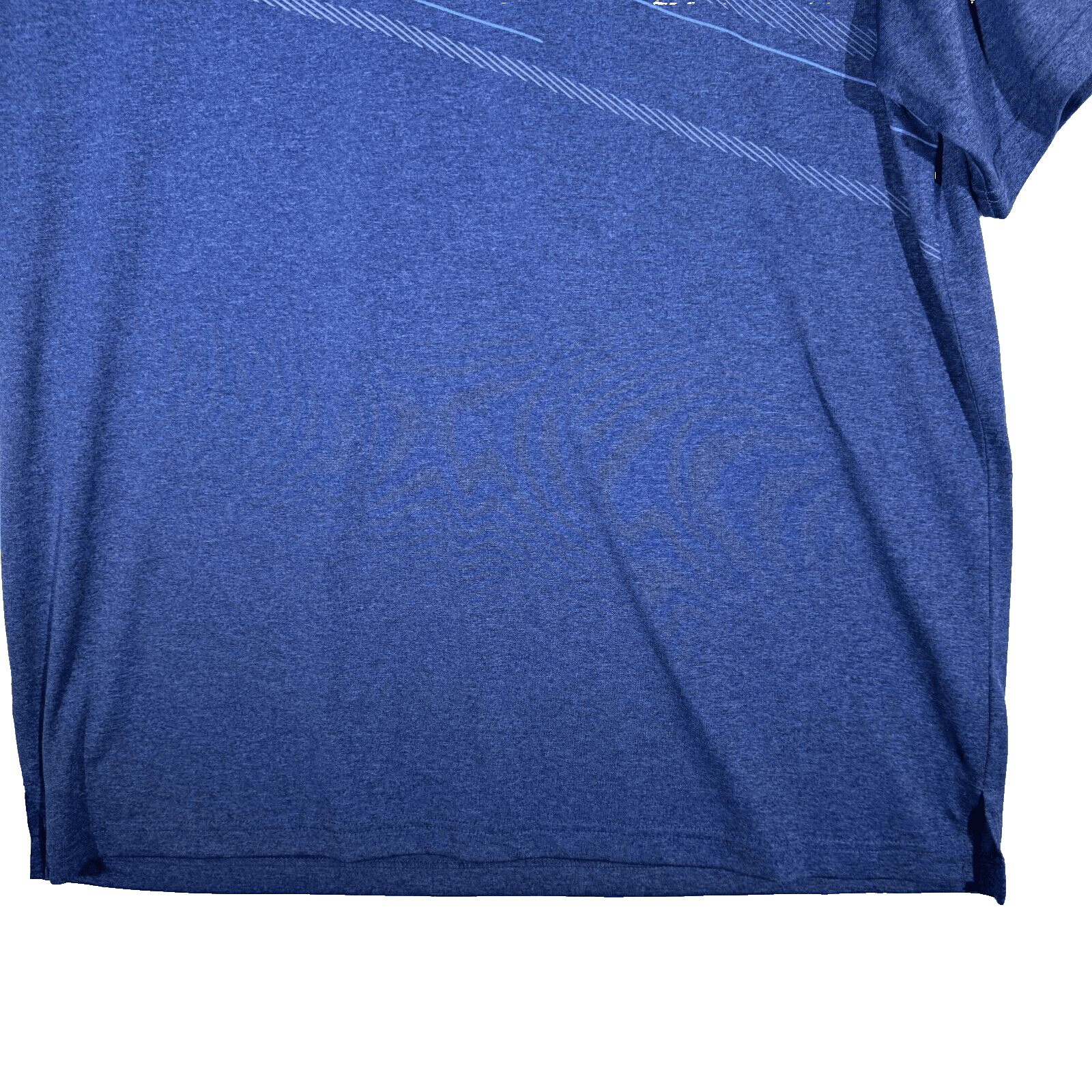 Ben Hogan Men’s Polo Shirt XL Blue Asymmetric Print Golf Performance - Thumbnail 3