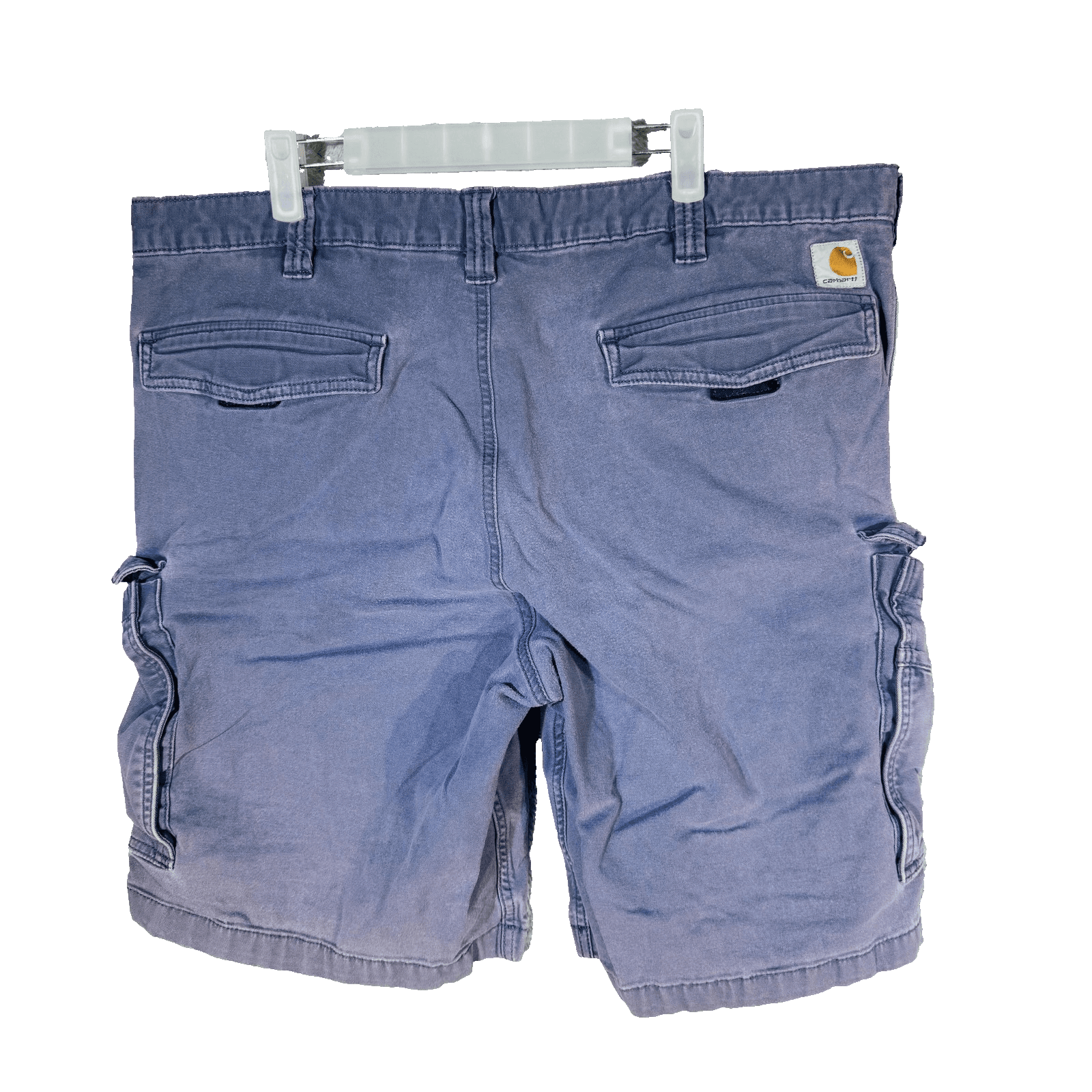 Carhartt Shorts Mens 42 Blue Cargo Relaxed Fit Stretch Canvas 11 Inseam - Thumbnail 6