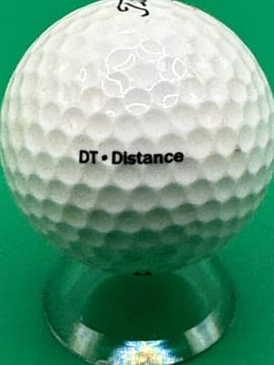 Titleist DT Distance Golf Ball Promo Hertz Logo Collectible Used White 1 Ball - Thumbnail 5
