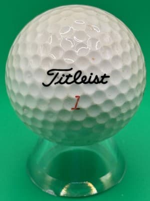 Titleist DT Distance Golf Ball Promo Hertz Logo Collectible Used White 1 Ball - Thumbnail 3