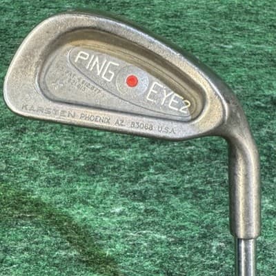 Vintage Ping Eye 2+ Red Dot 4 Iron Golf Club KT Steel Shaft Karsten USA Phoenix - Image 1