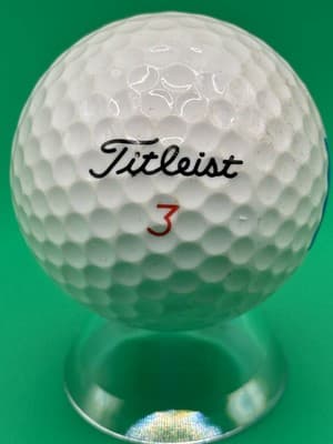 Titleist DT Distance Golf Ball American Express Logo Collectible White Ball Used - Thumbnail 3