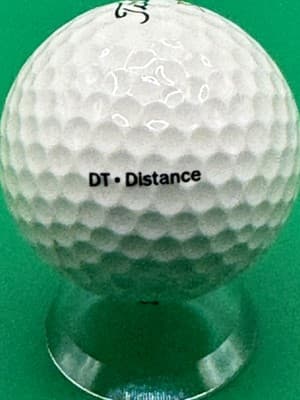 Titleist DT Distance Golf Ball American Express Logo Collectible White Ball Used - Thumbnail 5