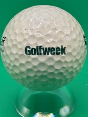 Wilson Staff Titanium 4 Double Ti Golf Ball Golfweek Logo Collectible Display - Image 1