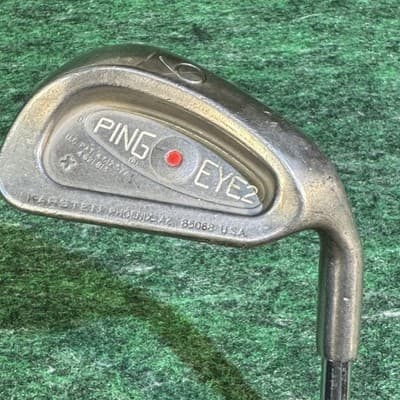Vintage Ping Eye 2+ 9 Iron Red Dot Pitching Wedge Right Hand Steel Made in USA - Image 1