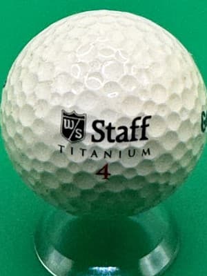 Wilson Staff Titanium 4 Double Ti Golf Ball Golfweek Logo Collectible Display - Thumbnail 3