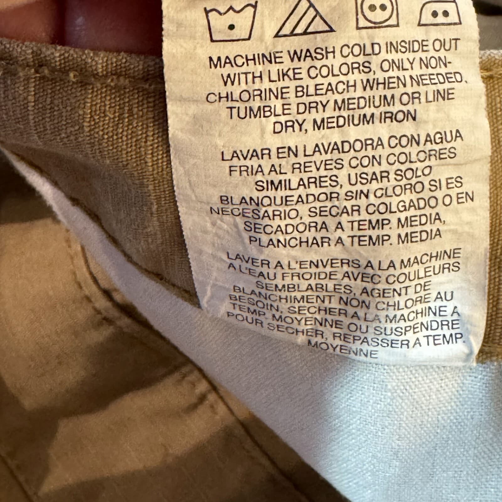 Wrangler RIGGS Workwear Cargo Pants Mens 36×32 Khaki Canvas High‑Rise Heavy Duty - Thumbnail 17