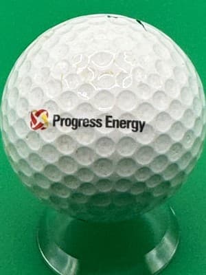 Nike TA2 SPN Golf Ball Progress Energy Logo Collectible White 2 Piece Vintage - Image 1