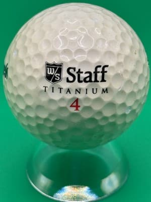 Wilson Staff Titanium 4 Double Ti Golf Ball Golfweek Logo Collectible Display - Thumbnail 4