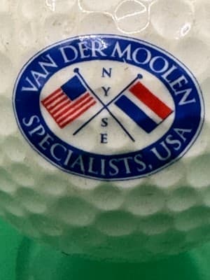Titleist HP Tour Golf Ball Van Der Moolen NYSE Logo Collectible USA Specialists - Thumbnail 2