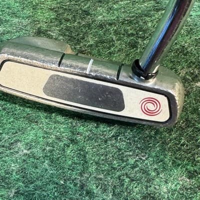 Odyssey White Steel #5 Mallet Putter Mens Golf Club SuperStroke Traxion Grip - Image 1