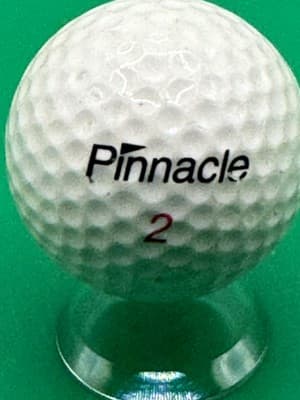 Pinnacle Power 392 Golf Ball Lot Collectible Golf Roundup Logo White 2 Ball Set - Thumbnail 3