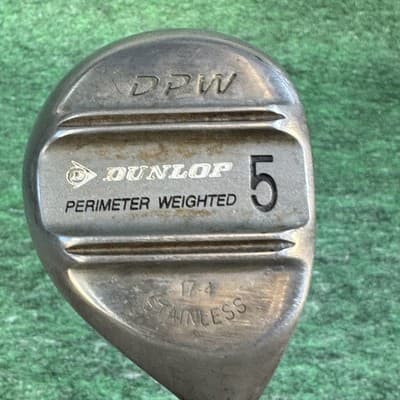 Dunlop DPW Perimeter Weighted 5 Wood Fairway 17-4 Stainless Head Steel Shaft - Image 1