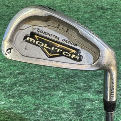Spalding Molitor Oversize 6 Iron Stainless Regular Flex Steel Golf Club USA - Image 1