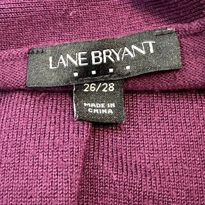 Lane Bryant Plus Plum Purple Long-Sleeve Pullover Top, Size 26 – Excellent - Thumbnail 4