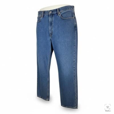 Levi's 550 Jeans Mens 40x32 Blue Medium Wash Relaxed Straight Denim Zip Fly - Thumbnail 2