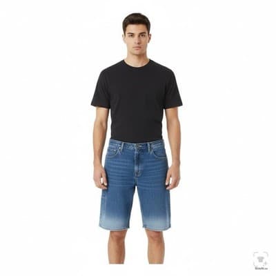 Dickies Shorts Mens 38 Blue Cargo Relaxed Fit Stretch Denim 11 Inseam Pockets - Thumbnail 4