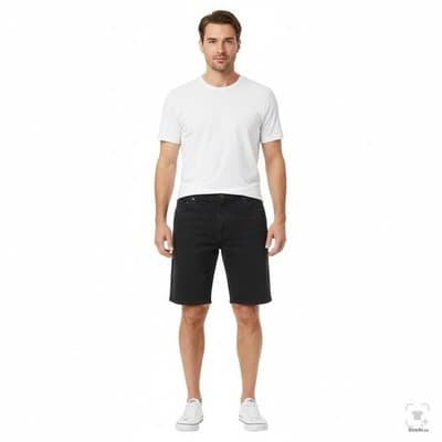 Dickies Shorts Mens 38 Black Cargo Denim Stretch Relaxed Fit 12 Inseam Pockets - Thumbnail 4