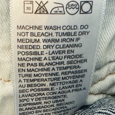 Vintage Levis 501 Jeans Mens 29x30 Blue Dark Wash Straight Denim Button Fly 90s - Thumbnail 9