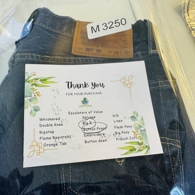 Vintage Levis 501 Jeans Mens 29x30 Blue Dark Wash Straight Denim Button Fly 90s - Thumbnail 15