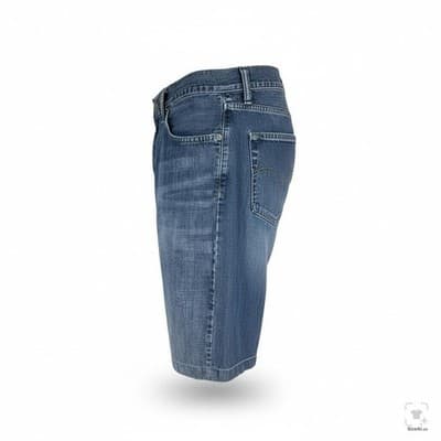 Levi's 514 Shorts Mens 34 Blue Bermuda Slim Straight 12 Inseam 5-Pocket - Thumbnail 3