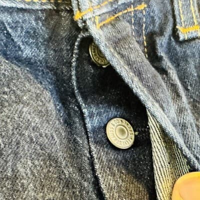 Vintage Levis 501 Jeans Mens 29x30 Blue Dark Wash Straight Denim Button Fly 90s - Thumbnail 14