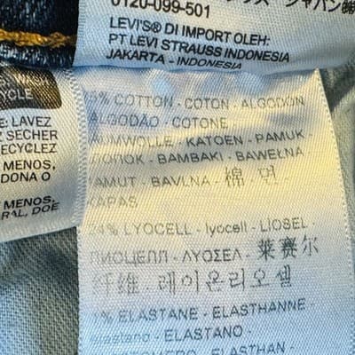 Vintage Levis 511 Jeans Mens 29x30 Blue Medium Wash Slim Taper Stretch Denim - Thumbnail 6