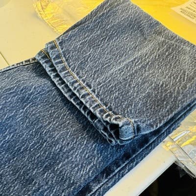 Vintage Levis 511 Jeans Mens 29x30 Blue Medium Wash Slim Taper Stretch Denim - Thumbnail 9