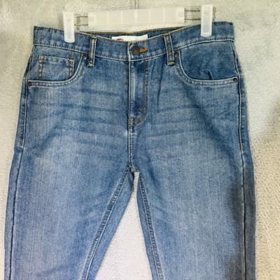 Levis 511 Jeans Mens 29x31 Blue Light Wash Slim Tapered Stretch Denim Mid Rise - Thumbnail 3