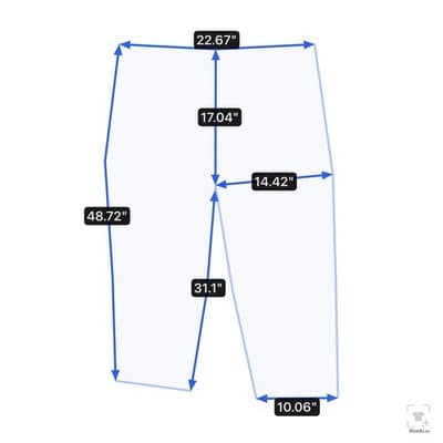 Carhartt Jeans Mens 48x32 Blue Dark Wash Relaxed Straight Dungaree Fit - Thumbnail 11