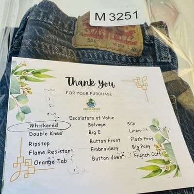 Vintage Levis 511 Jeans Mens 29x30 Blue Medium Wash Slim Taper Stretch Denim - Thumbnail 10