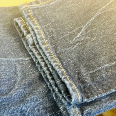 Vintage Levis 501 Jeans Mens 29x30 Blue Dark Wash Straight Denim Button Fly 90s - Thumbnail 13