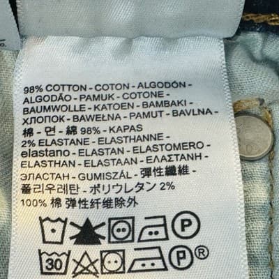 Levis 513 Jeans Mens 29x32 Blue Medium Wash Slim Straight Stretch Denim - Thumbnail 8