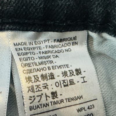 Levis Jeans Mens 30x30 Black Charcoal Wash Slim Tapered Stretch Denim Mid Rise - Thumbnail 4