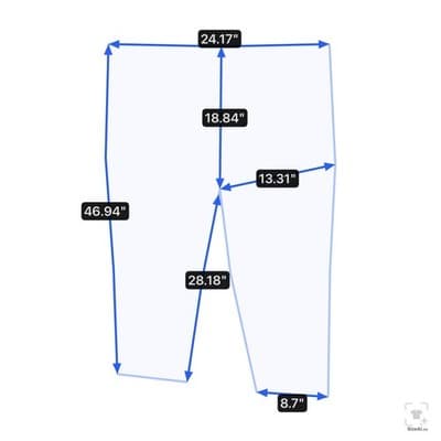 Levis 559 Jeans Mens 50x30 Blue Medium Wash Relaxed Straight Denim Zip Fly - Thumbnail 13